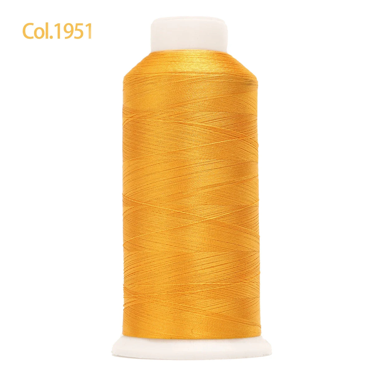 A spool of gold embroidery thread labeled Col.1951
