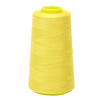 A bright yellow spool of premium sewing thread.