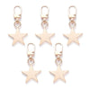 A set of five gold-toned metal zipper pull replacement earrings with hook closures.