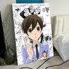 A poster featuring characters from Ouran High School Host Club in a dynamic, manga-style illustration.