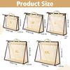 Product size chart showing various sizes S M L XL XXL of a dustproof storage bag for handbags with corresponding dimensions.