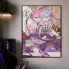 Anime art poster featuring two female characters in a magical setting with the title Re:Zero