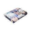 A flannel throw blanket featuring an illustration of Gojo Satoru from Jujutsu Kaisen.