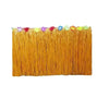 Tropical Raffia Grass Table Skirt for Luau & Beach Parties