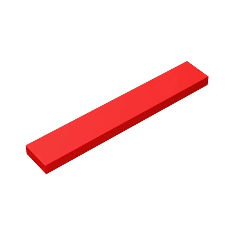 A red, rectangular piece of high-tech puzzle building block.