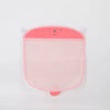 Pink bear-shaped mesh storage bag for baby bath organizer