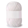 A ball of white soft milk cotton knitting yarn