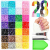 A grid of various colored glitter and rhinestones for DIY resin crafting and decoration.