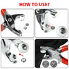 How to use metal prong rings and snap buttons DIY sewing tools showing installation steps