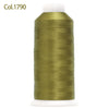 Spool of gold olive embroidery thread labeled Col.1790