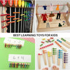 Wooden clothespins with jute twine used for photo displays and DIY crafts