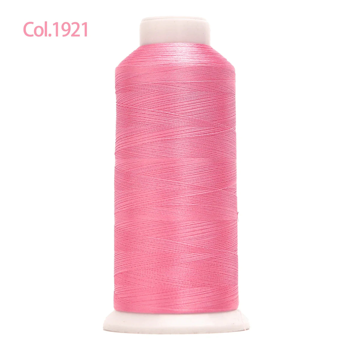 A spool of pink embroidery thread labeled Col.1921