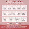 A size dimension chart showing various duvet cover and pillowcase sizes with corresponding measurements.
