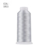 A roll of silver polyester embroidery thread labeled COL 1811