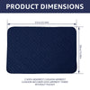 Navy blue sofa armrest cushion recliner towel without pocket