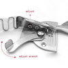 A close-up of an adjustable curve edge bias binder tool used for sewing machines, showing adjustment points.