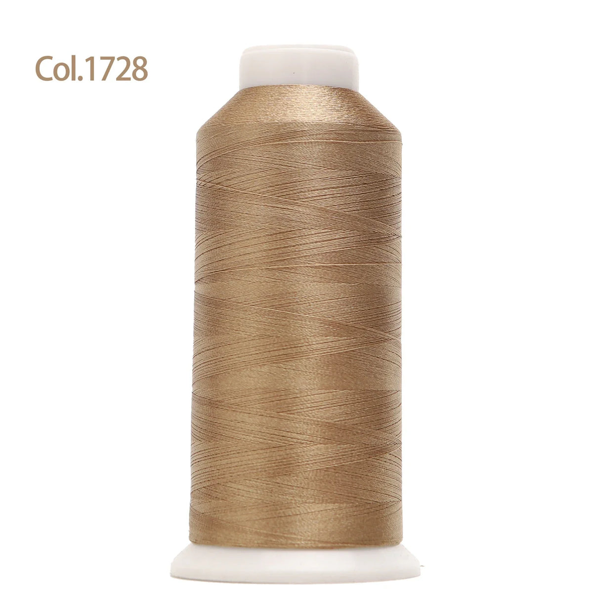 Spool of gold embroidery thread labeled Col.1728