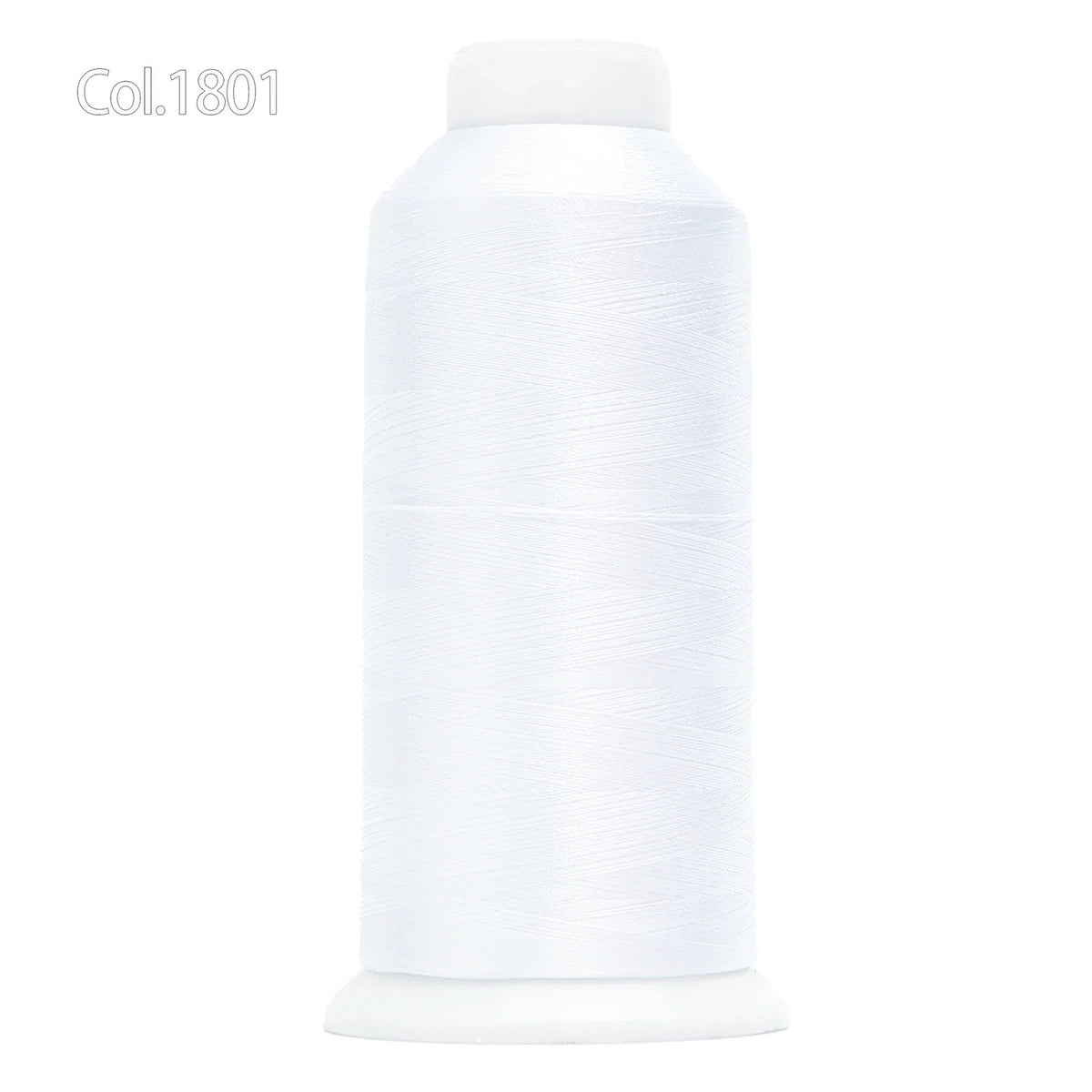 White spool of high tenacity machine embroidery thread