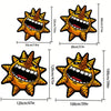 Cartoon sun monster shaped anti-slip floor mats in various sizes and expressions