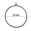 Round wooden embroidery hoop with a diameter of 23.5cm