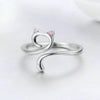 Silver adjustable crochet tension rings for knitting displayed on a white background.