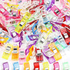 Assorted colorful multipurpose sewing and craft clips in various translucent colors