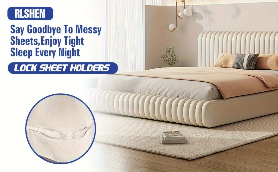 A set of four silicone sheet holders designed to keep bed sheets tight and prevent slipping on a mattress.
