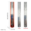 A precision rotary cutting kit shown with measurements and views of the front and reverse side.