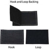 Black hook and loop backing patches shown separately, labeled as Hook and Loop.