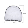 White universal mosquito net for baby stroller and car seat, shown flat.