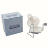 A box and hand operated wool yarn winder device for winding yarn.