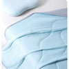 Light blue ice silk cooling blanket shown in a close-up view