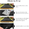 Instructions showing how to use the headliner fabric for a vehicle, including pressing and allowing moisture to evaporate.
