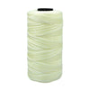 Spool of light green cotton silk thread for knitting and crafting