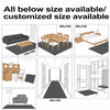 Various sized round rugs and flooring options including rectangular mats and area rugs for home decor