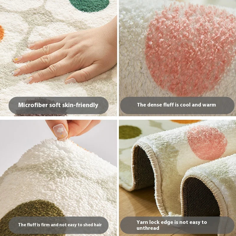 Close-up of a fluffy, pink microfiber towel showing its soft texture and dense fluff.