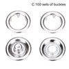 C100 sets of buckles including rings and flat fasteners for installation kits