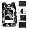 Black durable 16-inch student backpack featuring multiple pockets and a breathable design.
