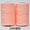 Two spools of pink hand knitting and crochet cord for crafting