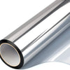 Roll of silver one way mirror window film for daytime privacy and UV protection