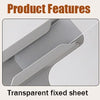 Product features showing a non-slip design, transparent fixed sheet, and durability of heavy duty fitted sheet clips.