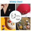 Stainless steel locking pin backs used on various brooches, lapel pins, and badges.