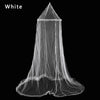 White lace dome mosquito net canopy for bed protection