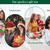 A collection of photos showing a lightweight cotton waffle blanket for kids as a gift for various occasions like Christmas, H