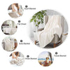 A collection of soft, customizable flannel blankets including a scarf blanket, flat sheet, sofa blanket, knee blanket, and tr