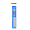A package of five stainless steel double-pointed knitting needles, 20 cm long.