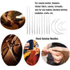 A set of professional hand sewing needles and a leather sewing kit for sewing fabric and making wigs.