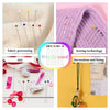 A collection of glass head straight pins used for fabric processing, sewing technology, DIY projects, and decoration.