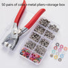 50 pairs of color and metal pliers and a storage box for DIY sewing and crafts