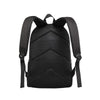Black durable student backpack with shoulder straps
